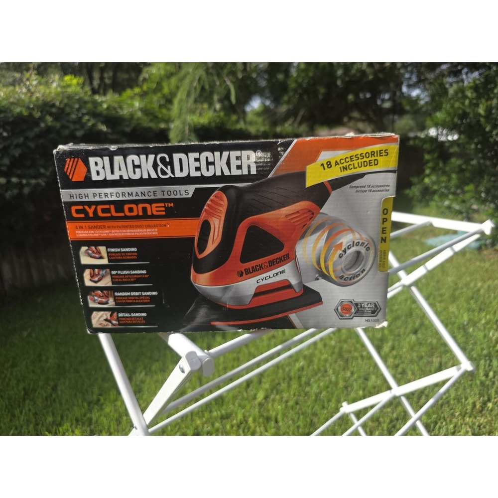 Black & Decker Cyclone 4-in-1 Multi Sander with 18 Accessories